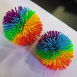 硅胶丝球橡皮筋毛毛球皮筋毽子学生沙包球 橡胶丝球 拉丝球