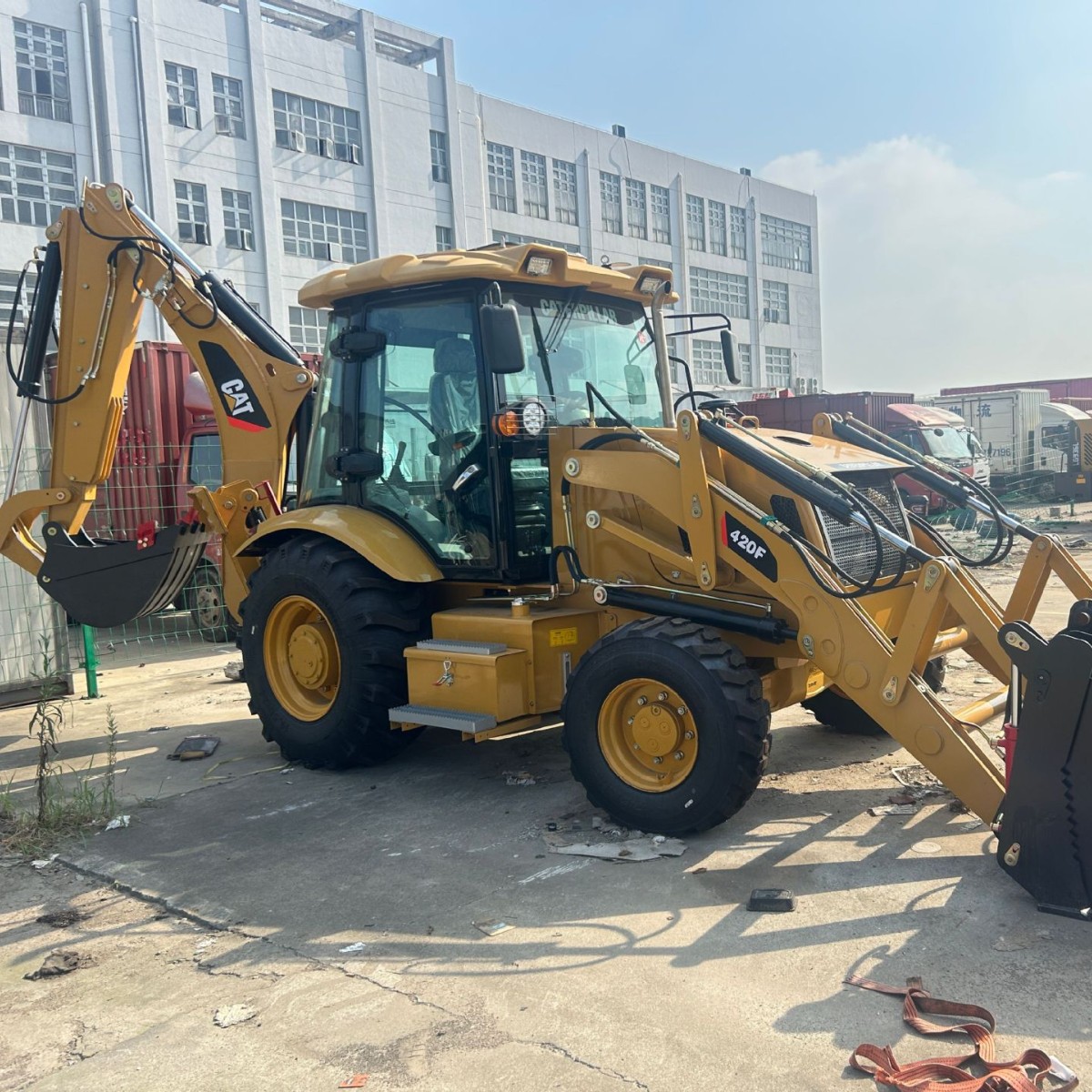 Cargador de excavadora CAT 420F, comercio exterior directo, envío rápido y barato