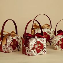 喜糖盒结婚喜糖袋婚礼伴手礼高级感糖果包装盒空盒子手提礼盒纸盒