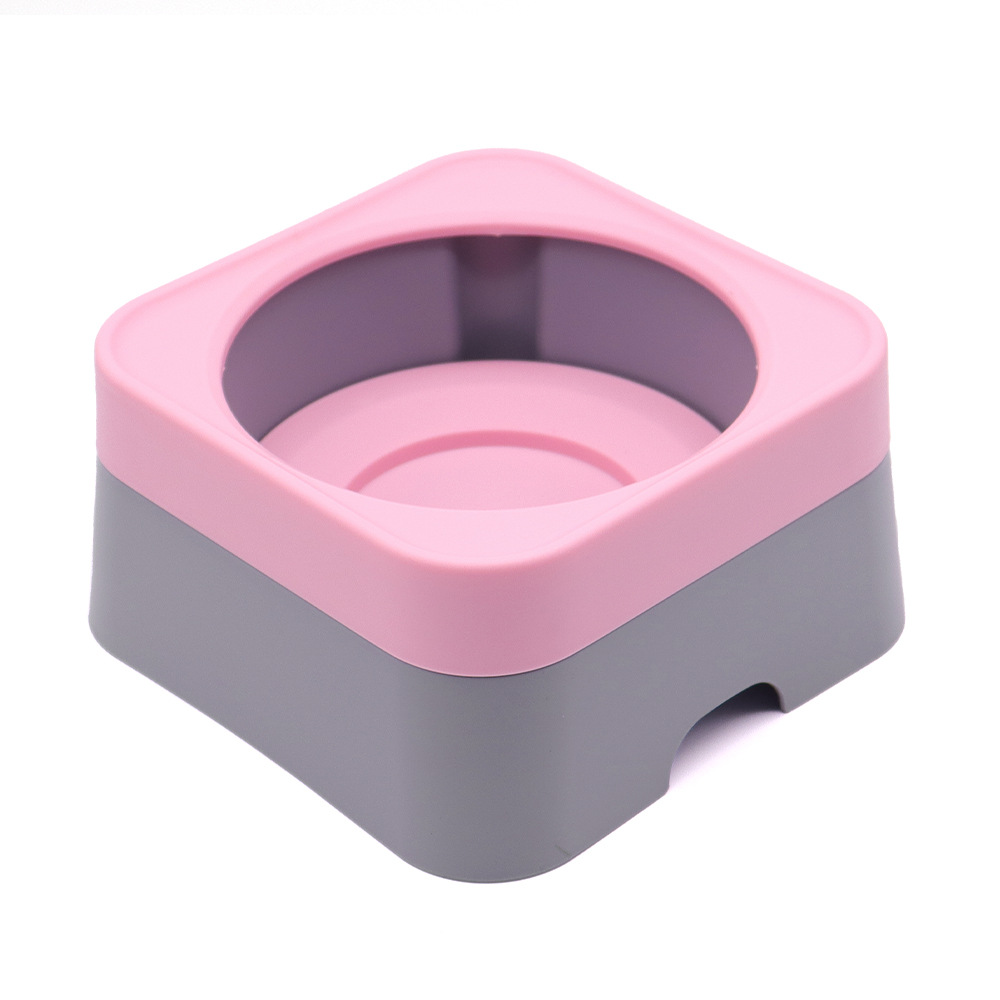 Tazón de comida lenta para mascotas transfronterizas Tazón de agua flotante anti-volcado para perros Bebedero para gatos Tazón de agua para perros Tazón de comida para perros de acero inoxidable