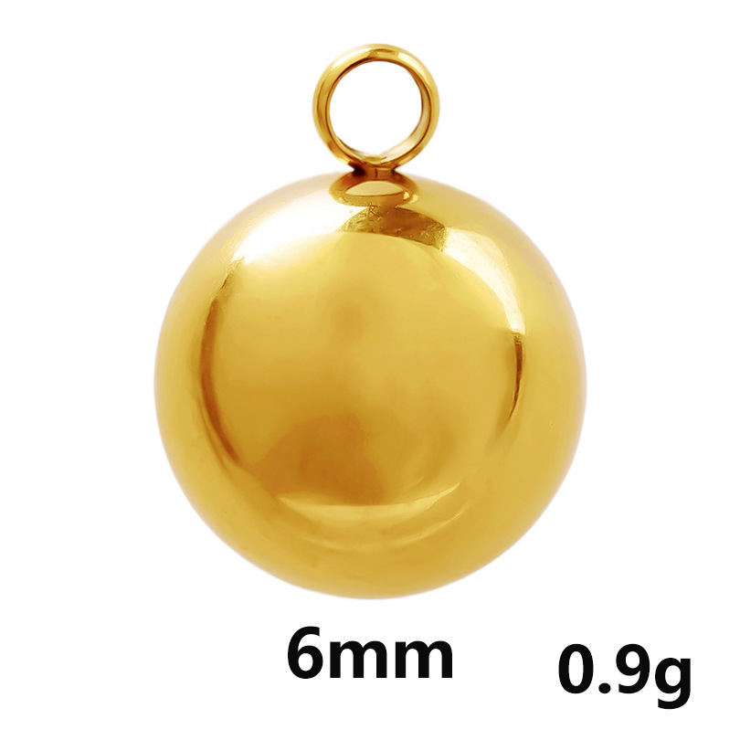 2g Weight Pendant Jewelry Making Type Diameter 10mm, Diameter 6 mm, Diameter 8mm Jewelry Making Size 18K Gold Plated Plating Material DIY Jewelry Accessories Classification 1 Piece Quantity 304 Stainless Steel Material Round Pattern Simple Style Style 1 Piece Diameter 10mm Diameter 6 Mm Diameter 8mm 304 Stainless Steel 18K Gold Plated Round Pendant 28