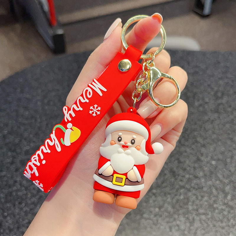 古典的なサンタクロースのキーホルダークロスボーダーストラップバッグアクセサリー自動車チェーン小商品カップル小プレゼント卸売り|undefined