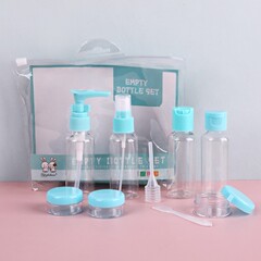 Direct selling portable travel dispensing bottle set wholesale press bottle hot selling spray bottle plastic bottle PET+PP