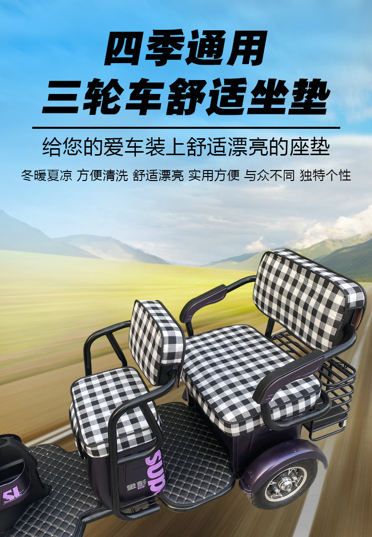 Electric Tricycle Seat Cover Emmayadi Jinpeng Bird Daan Emeida Leather Waterproof Cushion Universal Special Purpose