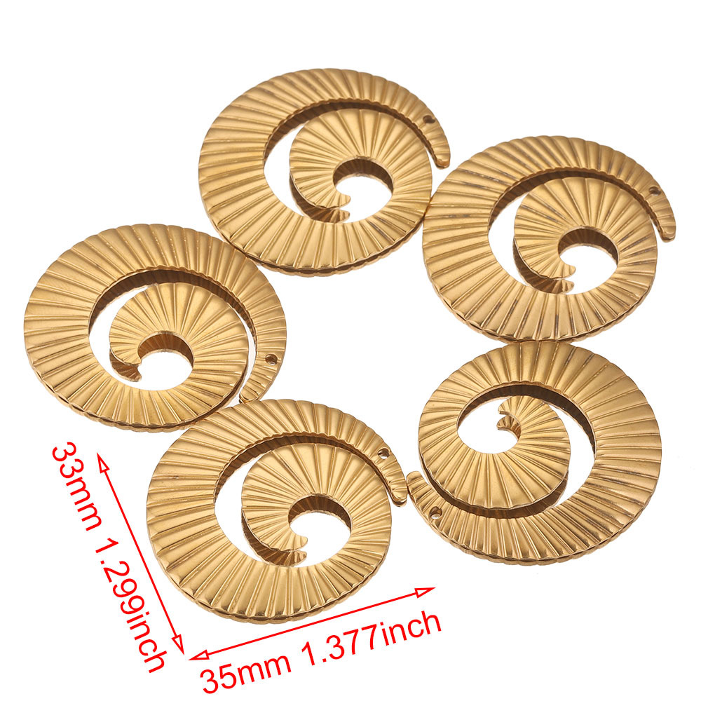 Acero inoxidable transfronterizo europeo y americano colgante multi-diseño bricolaje accesorios de joyería hechos a mano amor guirnalda colgante redondo colgante