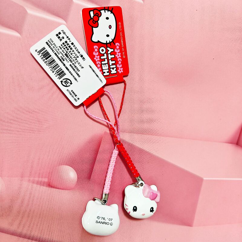 正版凯蒂猫卡通铃铛可爱手机包包挂件|undefined