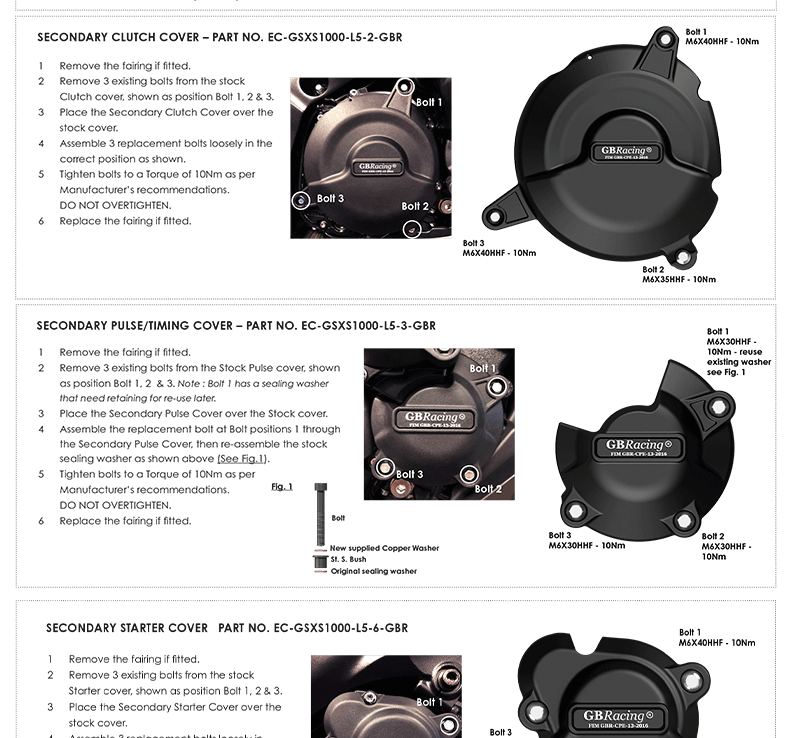 Suitable for Suzuki Gsxs1000F/S950/Katana Modified Engine Protection Cover and Anti-Fall Side Cover