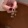 Silver needle, earrings, silver 925 sample, wholesale, internet celebrity, high-quality style, simple and elegant design