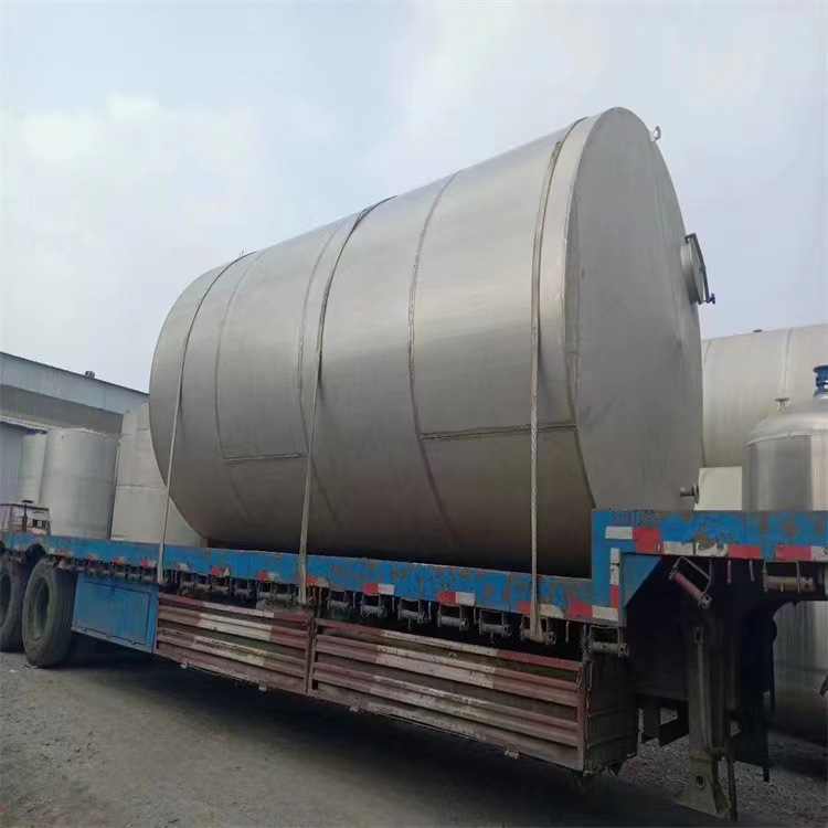 二手1-50吨不锈钢储罐 食品电加热搅拌罐 80立方啤酒液体发酵罐