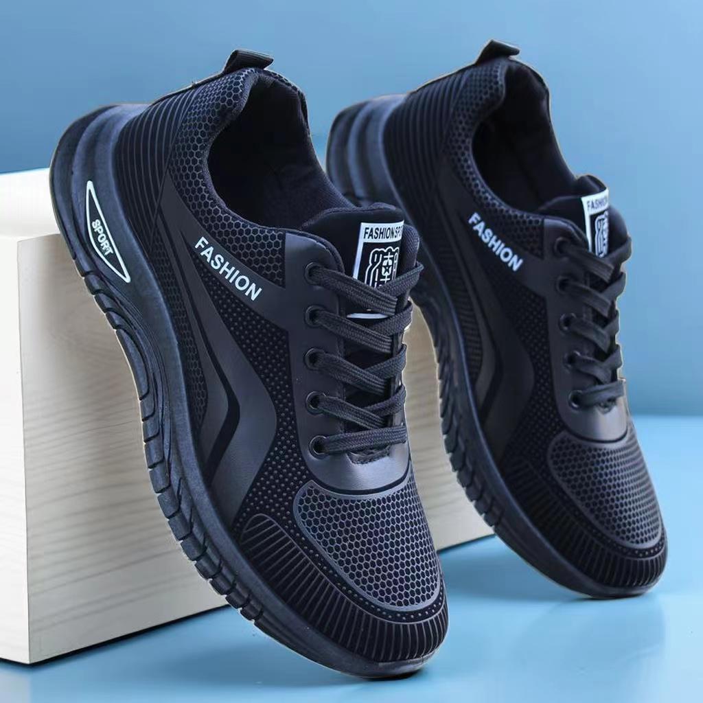 品牌断码运动休闲男鞋春秋款防水软底防滑耐磨跑步健步鞋皮面鞋