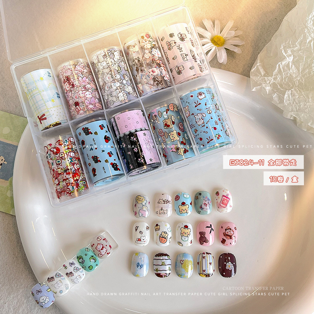 각 유형마다 -10롤/박스가 필요합니다(전사 접착제와 일치해야 함).