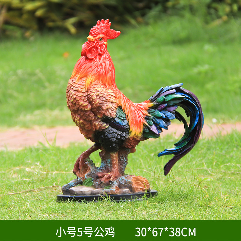 玻璃钢公鸡母鸡雕塑 thumbnail 8