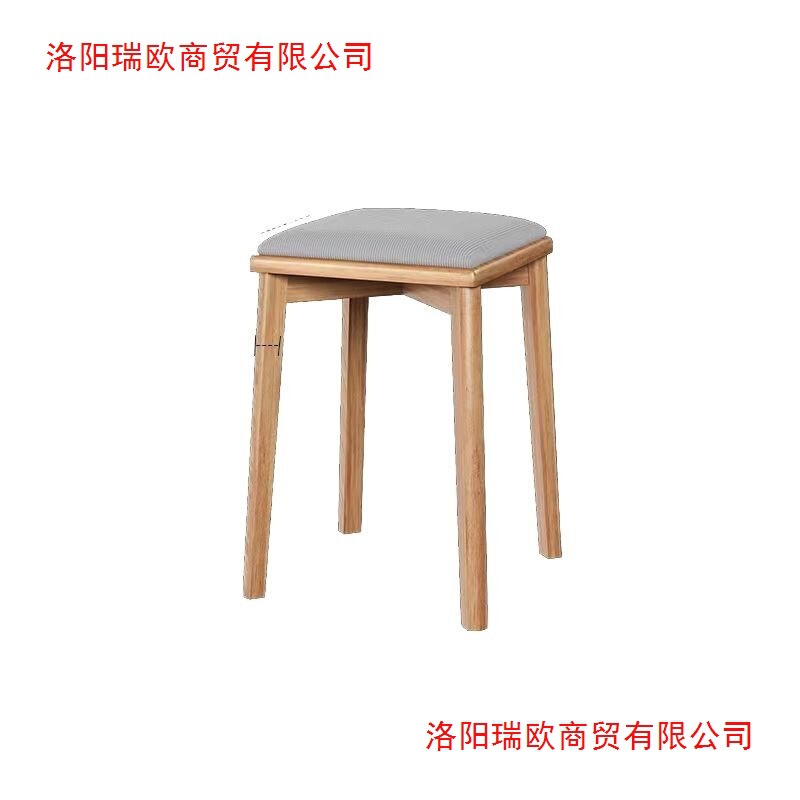 無垢材のソフトシートスツールは積み重ね可能、モダンでシンプルな家庭用ダイニングテーブルと椅子、リビングルームの小さなベンチ、シンプルなコーヒーテーブルと正方形のスツール|undefined