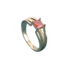 Design multicoloured small zirconium, wedding ring, shiny accessory, simple and elegant design