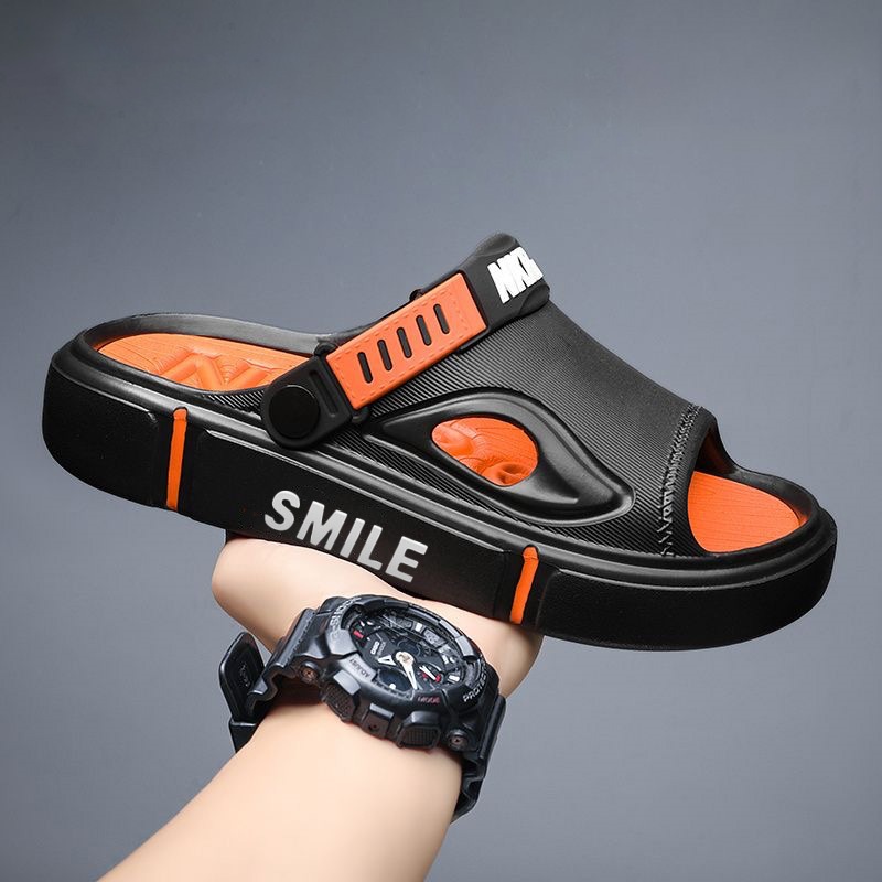 Sandals Men's Non-Slip Dopamine Ultra-Light and Ultra-Thick Slippers for Outdoor Sports and Driving Two-Wear Couple Beach Shoes