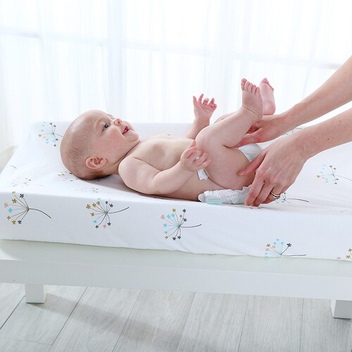 Cross-border hot selling cotton knitted baby massage table changeable cover diaper changing table cover removable bed cover