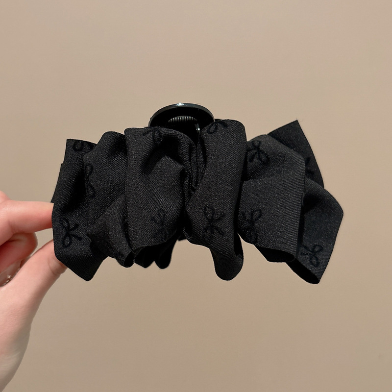 1#Black bow gripper, about 13cm