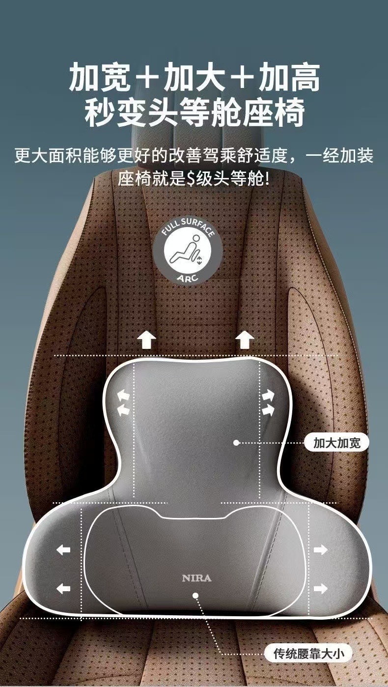 Wholesale Car Neck Pillow, Car Memory Foam Headrest Cushion, Four-Season Office Seat Lumbar Support Cushion Pillow