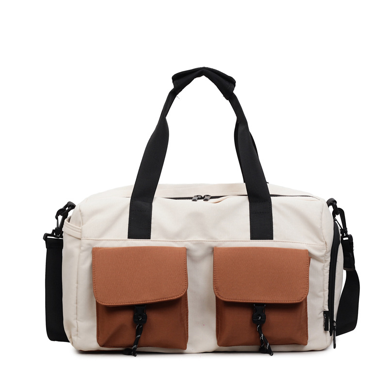 Capacious sports bag for swimming wet and dry separation