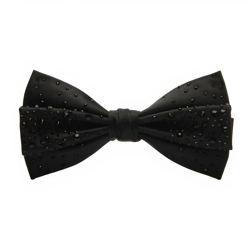 Men's Rhinestone Bow Tie, a Must-Have for Banquets, Weddings, and Parties. Shiny Rhinestone Design That Combines Elegance and Fashion with a High-End Feel