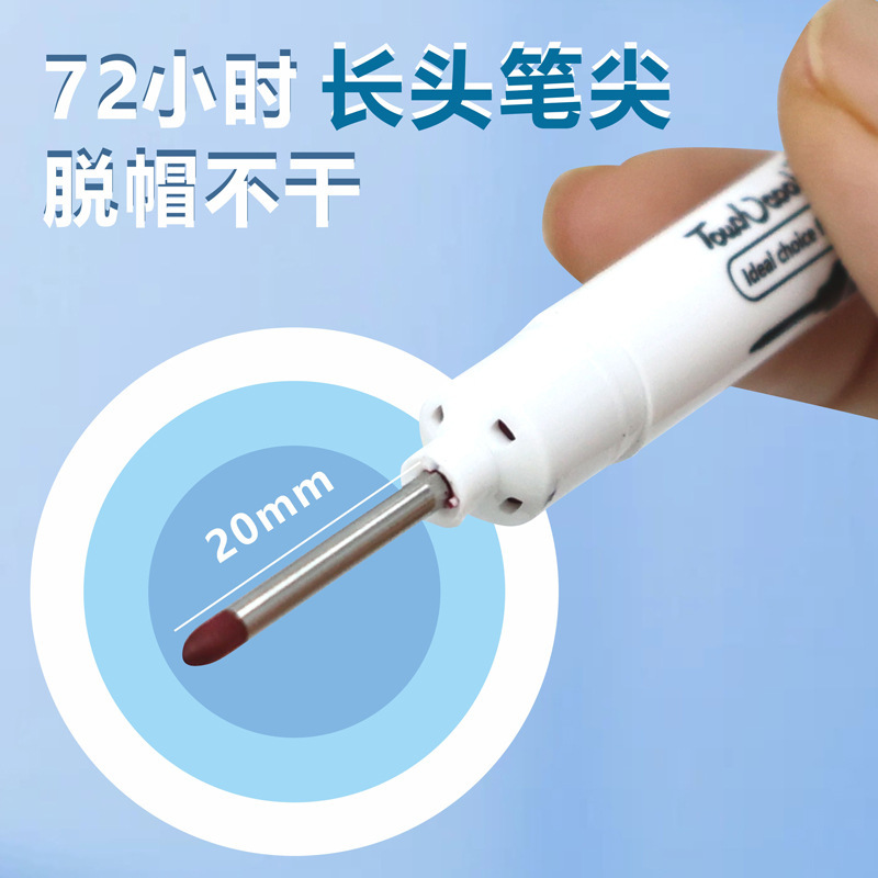 20mm carpintería aceitosa boca larga sitio de construcción agujero profundo negro marcado largo marcado largo lápiz de cabeza largo