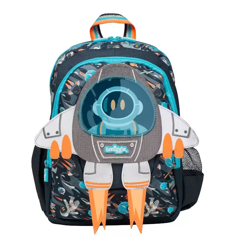 Australia Smiggle Air Rocket Mochila para niños Estudiante Da Rong Mochila Mochila Bolsa de lápices Bolsa de comida Caja de comida Taza de agua