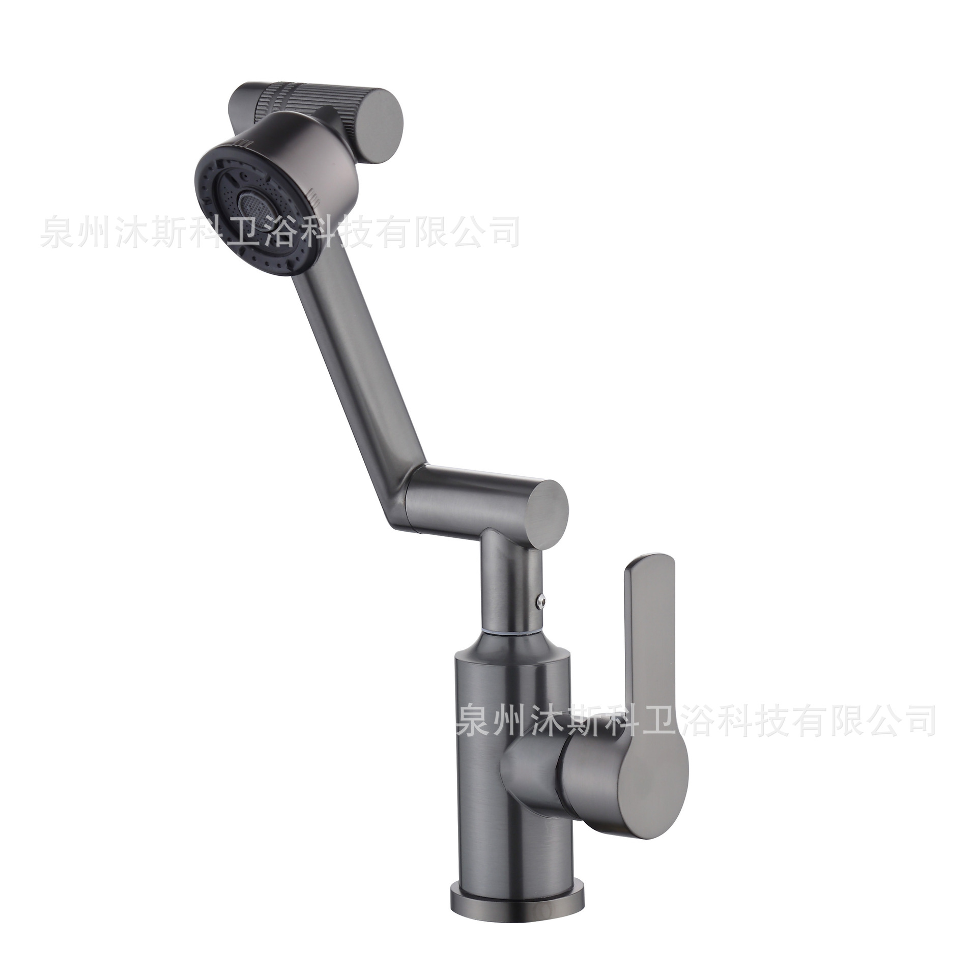 Grifo de acero inoxidable, grifo de brazo robótico, lavabo de cocina para el hogar, salida de agua de cuatro velocidades, grifo de agua caliente y fría giratoria universal