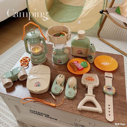 Factory Direct Sales Children's Adventure Camping Tent Set Toy Insect Catching Net Telescope Outdoor Insect Observation Box New