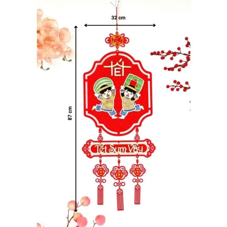 彩色毛毡蓝色小孩2人