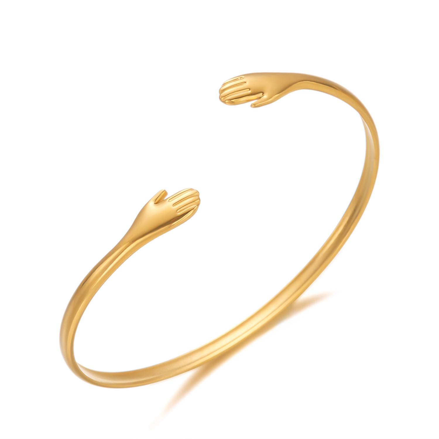 16g Weight 0.03µm Gold Plating Thickness Electroplating, PVD Coated Gold Plating Process KC Golden Plated Plating Material Bangle Classification 1 Piece Quantity Holiday, Daily Occasion 304 Stainless Steel Material Starfish, Flower, Fish Pattern Women's Gender Vacation, Classic Style Style Plating Craft Vacation Classic Style Starfish 304 Stainless Steel Bangle In Bulk 42
