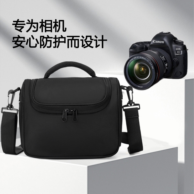 DSLR Camera Bag Lens Micro Single Photography Shoulder Bag for Canon Nikon Sony Micro Fuji Lycra