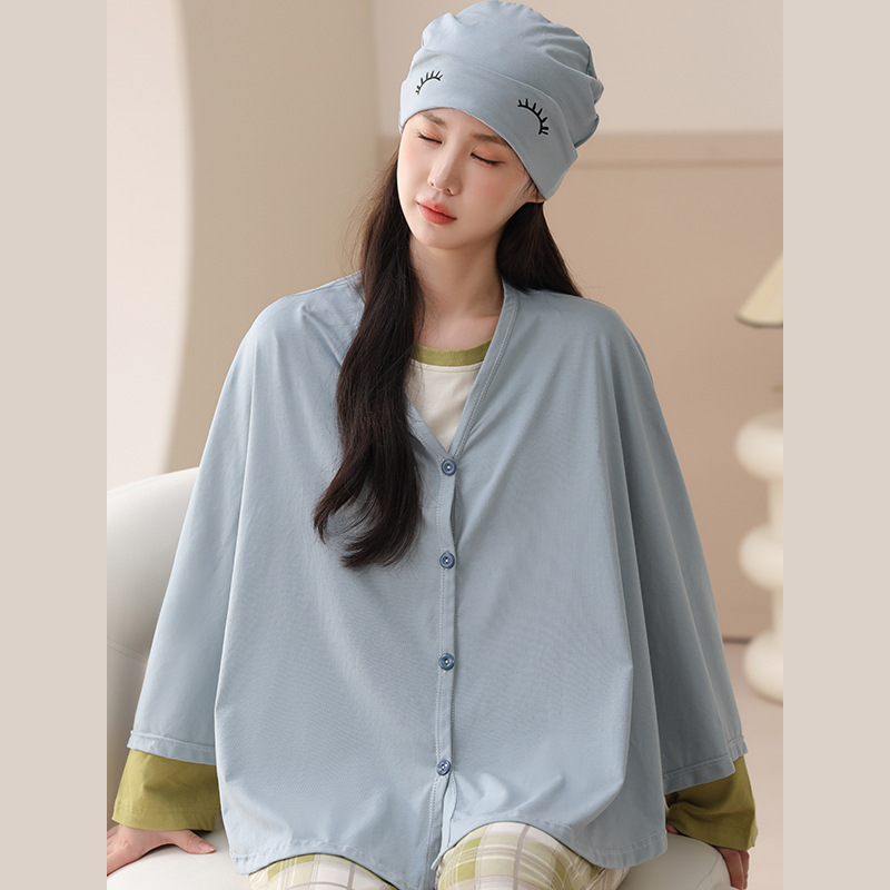 2026 Spring New Pure Cotton Ribbed Maternity Shawl Hat Set Shoulder Protector Vest for Pregnant and Postpartum Women to Keep Warm and Prevent Cold 2026 Spring New Pure Cotton Ribbed Maternity Shawl Hat Set Shoulder Protector Vest for Pregnant and Postpartum Women to Keep Warm and Prevent Cold