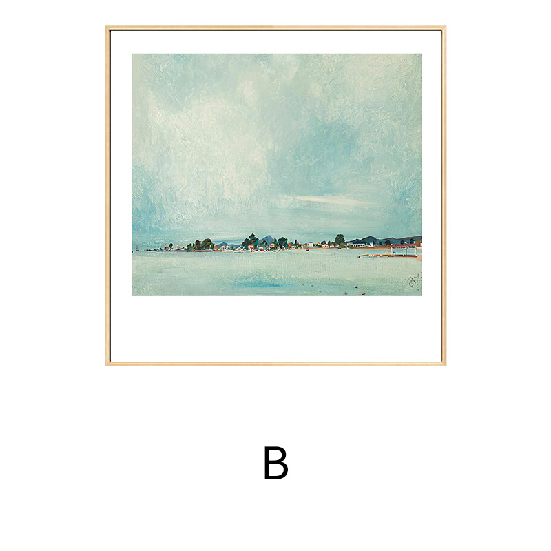 Spiros Niche Light Luxury Art Decorative Painting Living Room Painting Dining Room Square Landscape Painting Bedroom Mural Painting