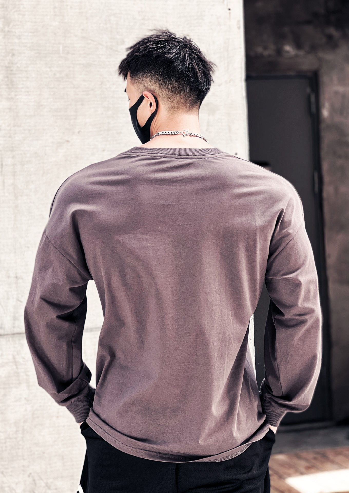 Men's Trendy Loose Fitting Fitness Clothing Long Sleeved T-Shirts Casual Training Sportswear Pullovers Sweatshirts Thin_viptrois.com