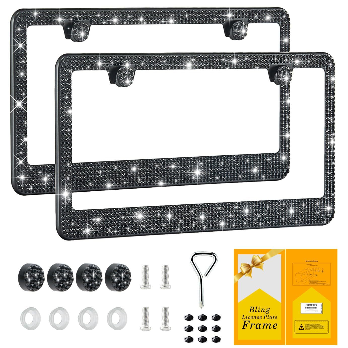 Hot-Selling American Standard License Plate Frame, Thickened Aluminum Alloy, Stainless Steel, Carbon Fiber License Plate Frame, American License Plate Frame, Can Add Logo