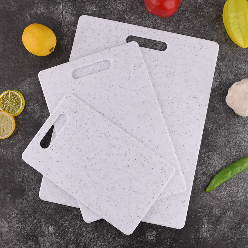 カスタマイズされた両面まな板模造大理石 3 ピースプラスチックまな板キッチン家庭用果物と野菜の栄養補助食品まな板|undefined