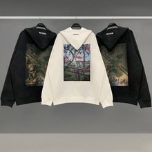 FEAR OF GOD FOG ESSENTIALS复线花卉潮流宽松高街长袖卫衣帽衫男