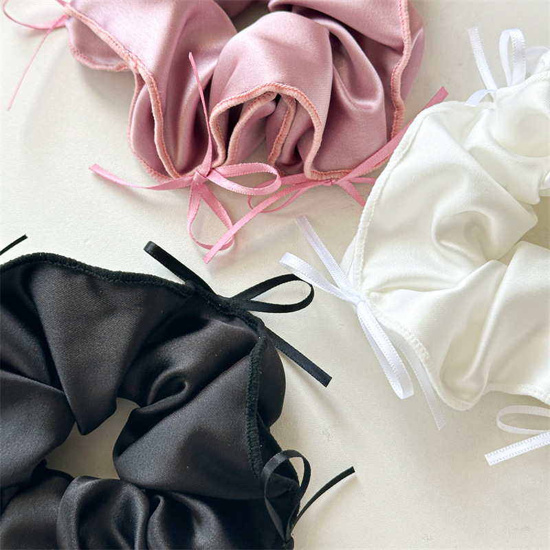 Nastro da balletto fiocco corda per capelli raso intestino crasso anello corda per la testa palla testa elastico accessori per capelli 2024 nuovo copricapo_voghion.com