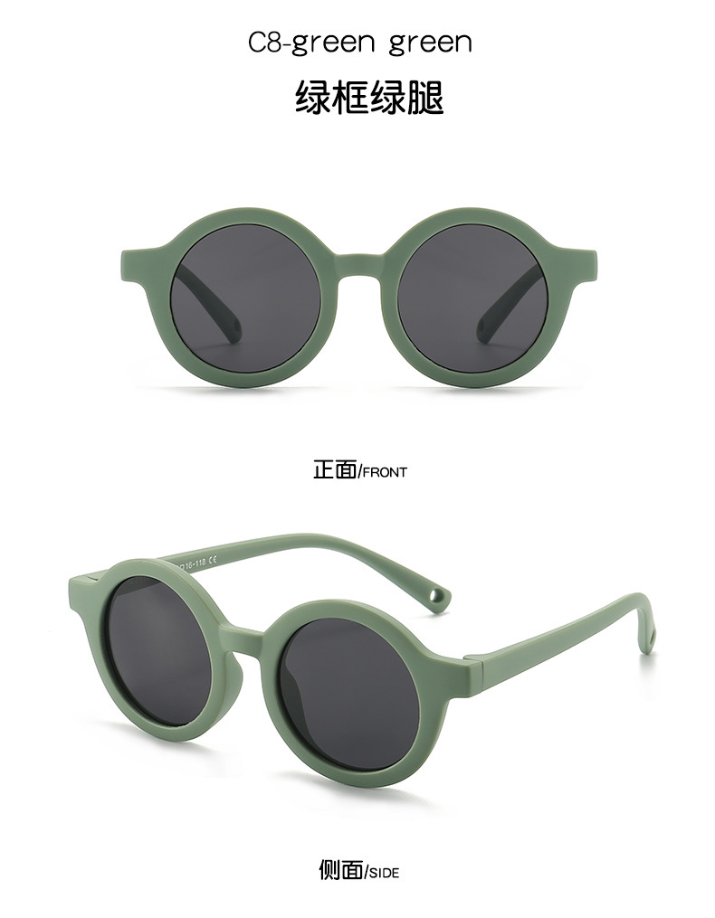 Neue Modelle vom Hersteller - Grenzüberschreitende Baby-Silikon-Kinder-Mode-Sonnenbrille mit polarisiertem Glas für Babys und Kinder - Hochwertige Sonnenbrille für Jungen und Mädchen