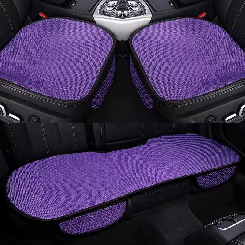 Single Piece Ice Silk | Universal Cool pad - ice-silk-seat-cushion-purple-three-piece-set-single-pad-2-long-strip-1