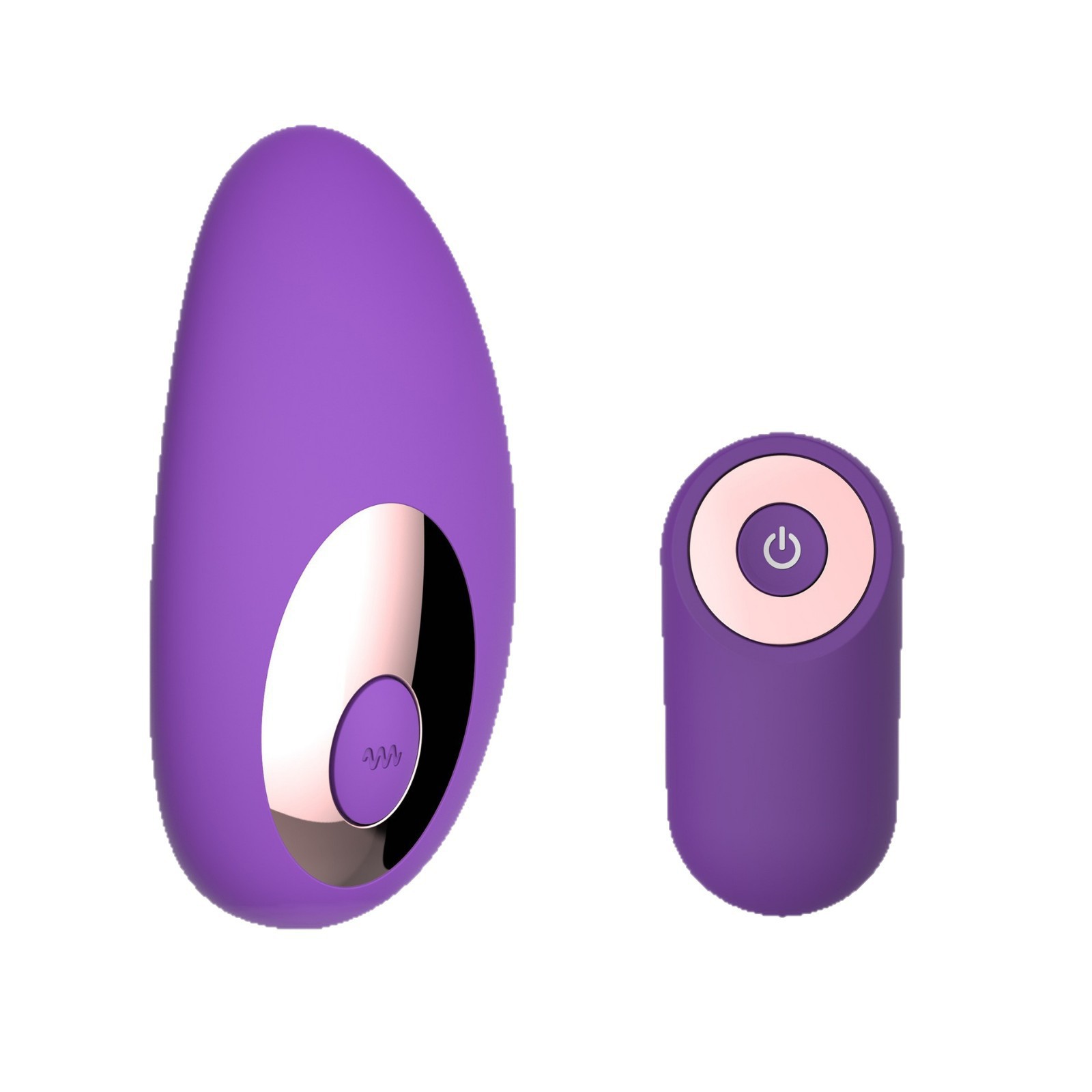 Remote-Control Wearable Vibrating Egg, Silicone Body, Discreet Purple Design — detail image 3