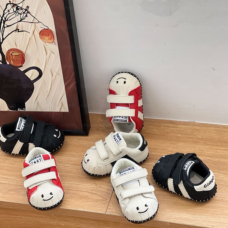 {13-40码}笑脸儿童板鞋休闲软底婴儿学步鞋男女宝宝鞋子春秋新款|undefined