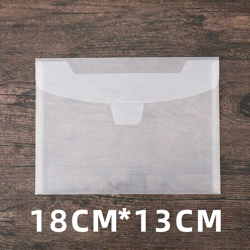 Changhe al por mayor A5 transparente hebilla bolsa de archivo factura engrosada horizontal A6 corte Etiqueta de almacenamiento herramienta abrasiva cuchillo vertical molde