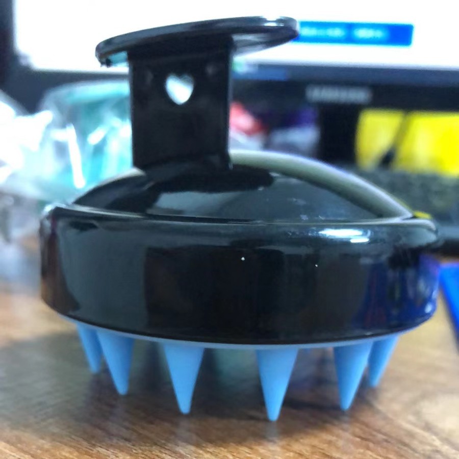 Temu en nombre del champú de pelo artefacto lavado de cuero cabelludo masaje champú peine champú cepillo masajeador peine de silicona rascador de pelo