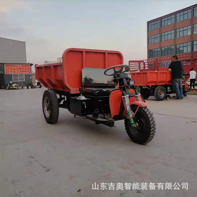 工地用柴油三轮车 带液压自卸翻斗车 拉砖水泥电动三轮车