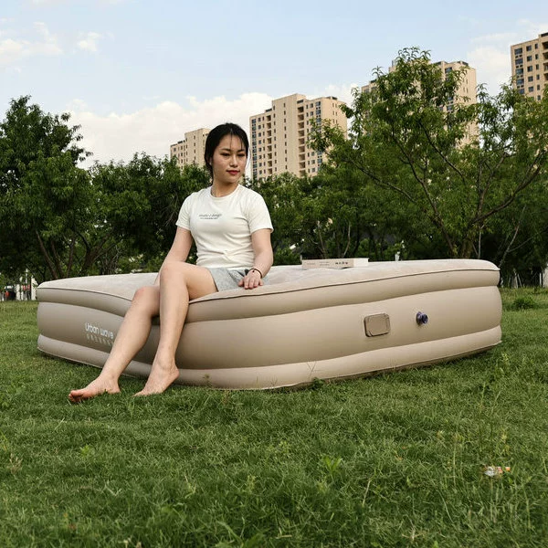 Mattress for camping, inflatable tent, automatic travel soft heel at lunchtime anti-stress "Gopher", increased thickness