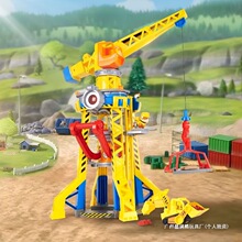 家族礼物小砾塔玩沙工程玩具工厂汪汪队立大功塔吊总部瞭望美多