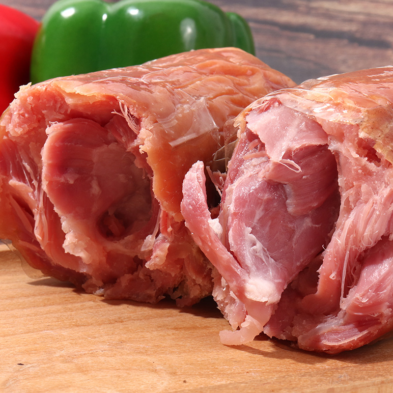 青岛老火腿大肉粒烟熏吉万福青岛老火腿即食猪腱子肉肠熏煮火腿肠