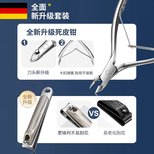 Manufacturer wholesale new product nail clipper set household nail clipper high-end nail groove manicure tool hawkbill pliers