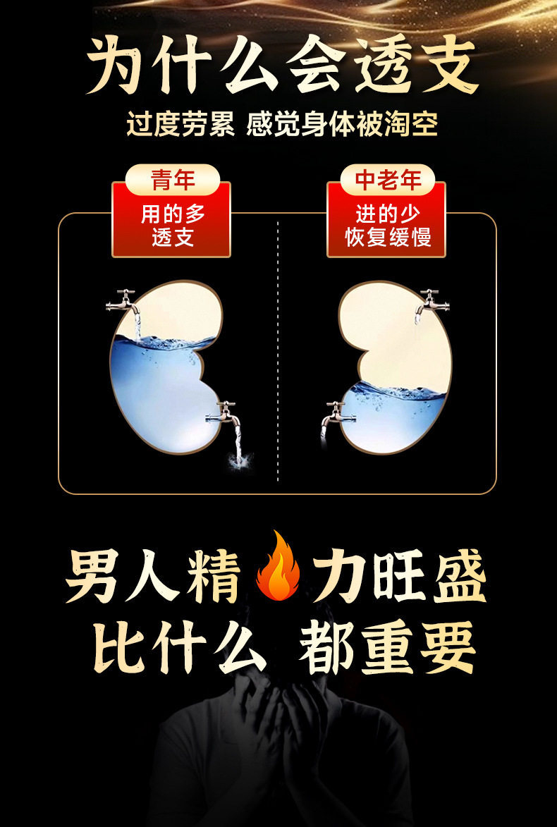 26 Herb Men's Five Treasure Tea Wu Bao Cha with Deer Antler Cistanche Epimedium Ginseng 250g 10 Bags Hot Brew specifications